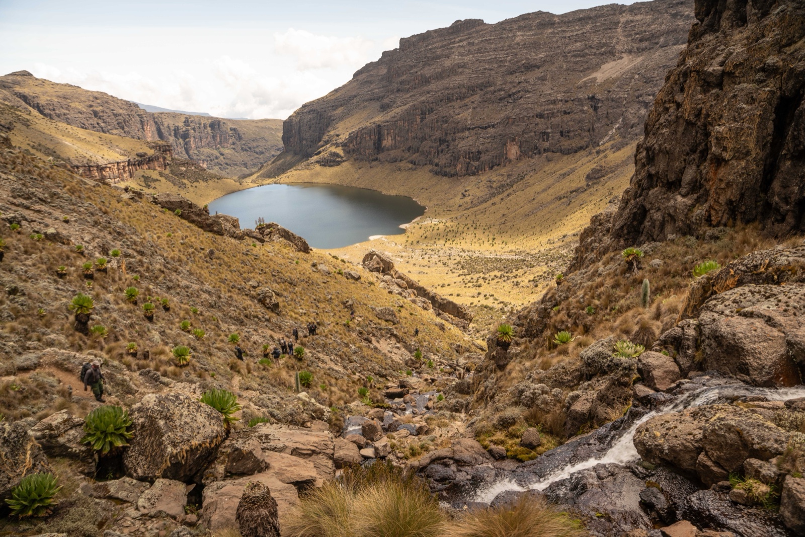 Race action on Mount Kenya during the pilot edition